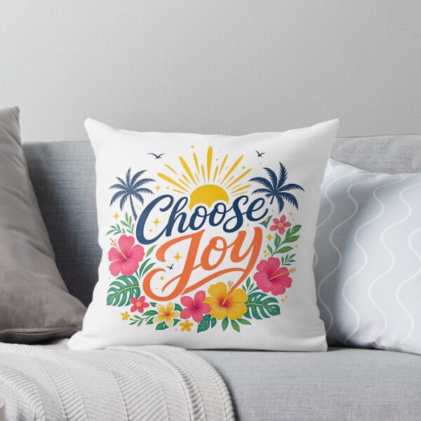 Item preview, Choose Joy Tropical: Typo Series designed and sold by emeraldazalea.