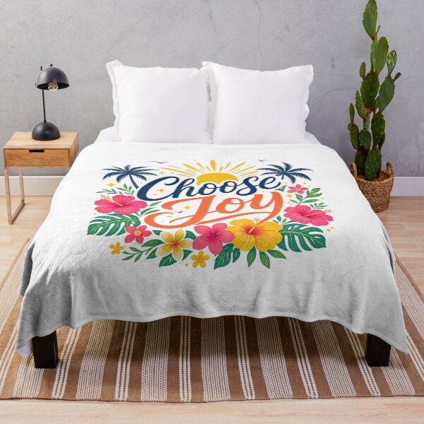 Item preview, Choose Joy Tropical: Typo Series designed and sold by emeraldazalea.