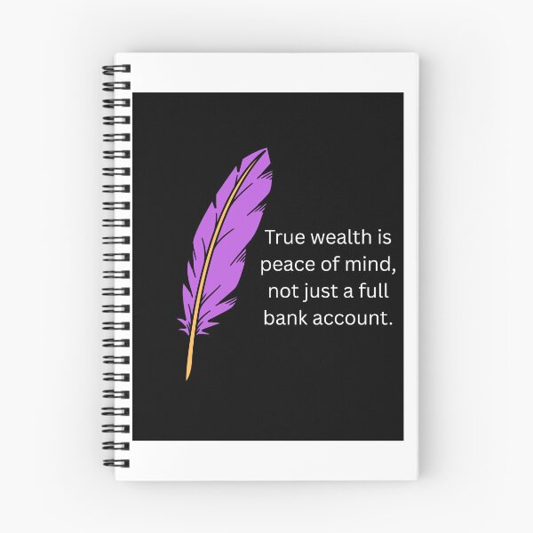 Item preview, True Wealth Is Peace of Mind, Not Just a Full Bank Account – Inspirational Wall Art | Minimalist Financial Wisdom Print | Modern Motivational Decor designed and sold by StyleForge Apparel.