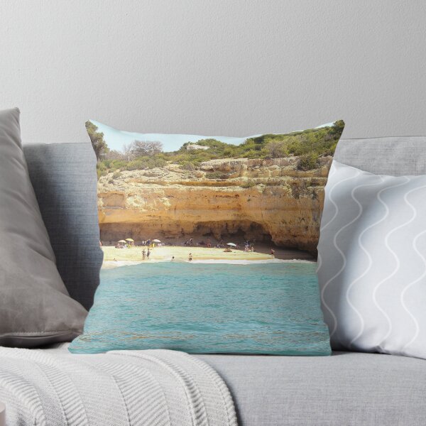 Item preview, Sunny Beach with Rocky Cliffs designed and sold by eddiebarronshop.