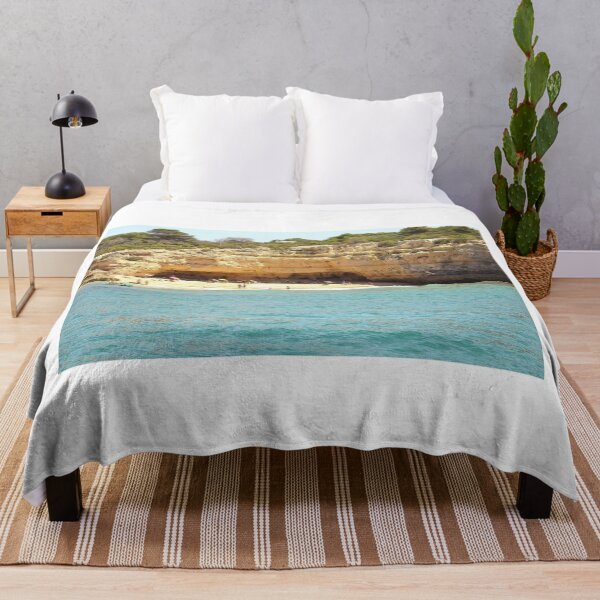 Item preview, Sunny Beach with Rocky Cliffs designed and sold by eddiebarronshop.