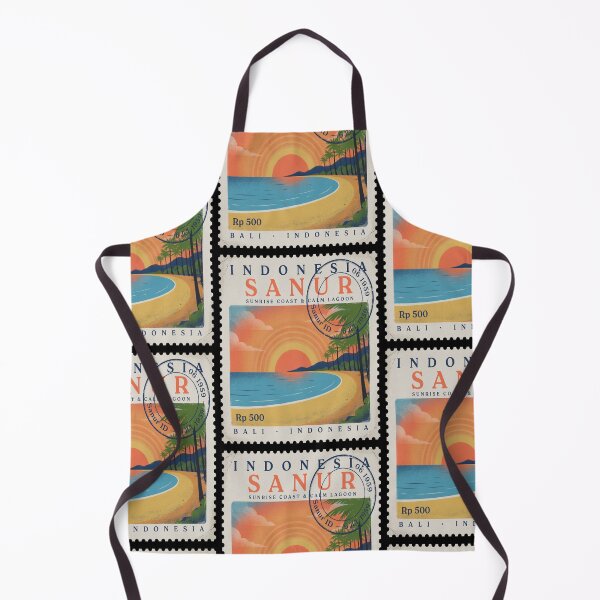 Item preview, Sanur Bali Sunrise Lagoon Palm Coast Stamp Sticker designed and sold by stickercuffs.
