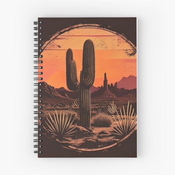 Item preview, Retro Desert Cactus Sunset Vintage Southwest Design designed and sold by JAEStudio.