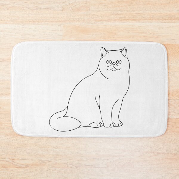 Item preview, Persian Cat Friendly Line Art Gift designed and sold by OneLine Studio.