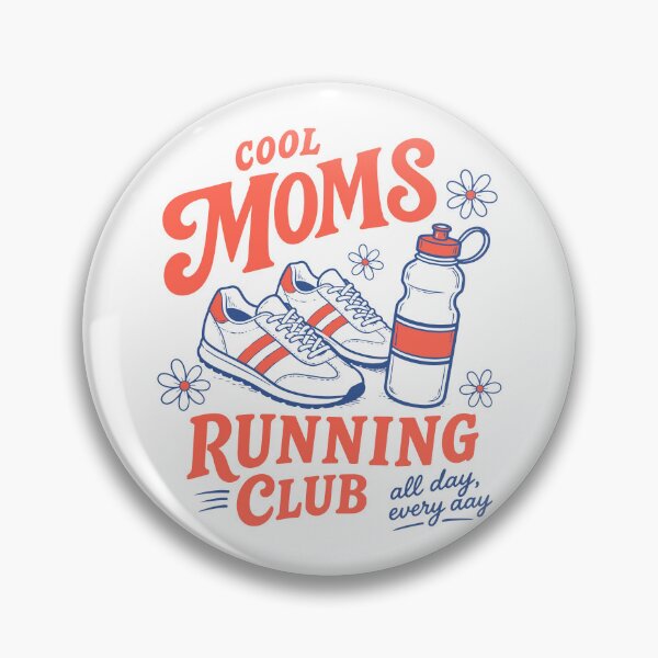 Item preview, Cool Moms Running Club Retro Vintage Running Gift Design designed and sold by w1ckerman.