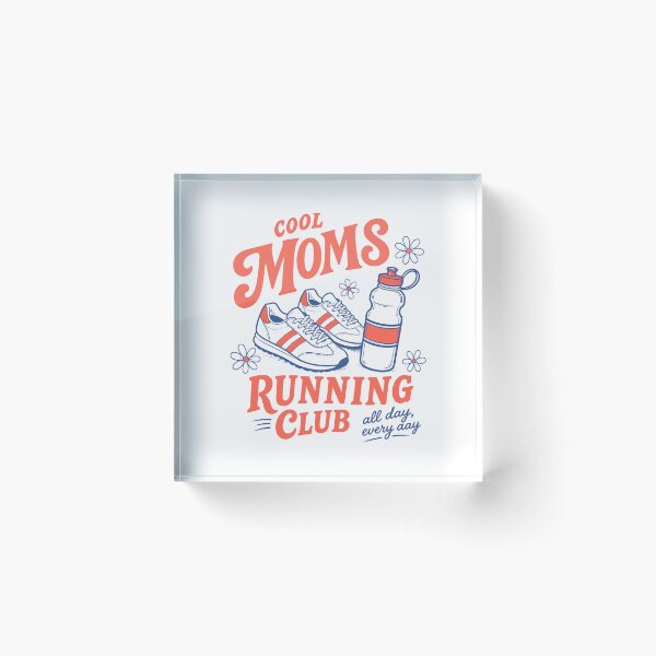 Item preview, Cool Moms Running Club Retro Vintage Running Gift Design designed and sold by w1ckerman.
