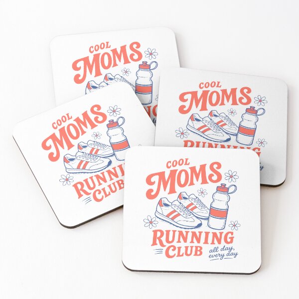 Item preview, Cool Moms Running Club Retro Vintage Running Gift Design designed and sold by w1ckerman.