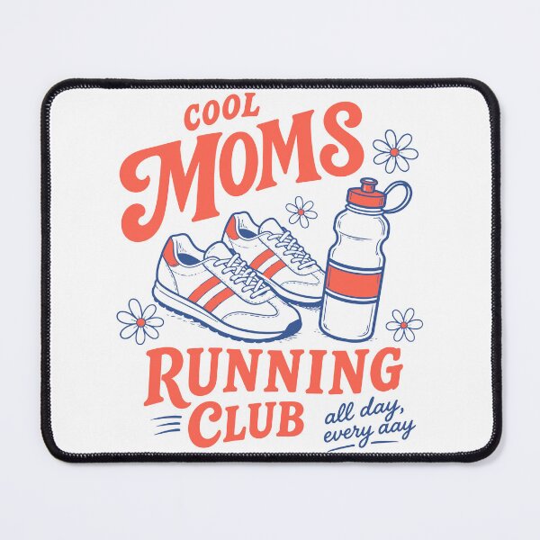 Item preview, Cool Moms Running Club Retro Vintage Running Gift Design designed and sold by w1ckerman.