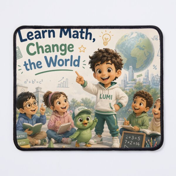 Item preview, Lumi Learn Math Change the World Kids Design designed and sold by LumivaraGallery.