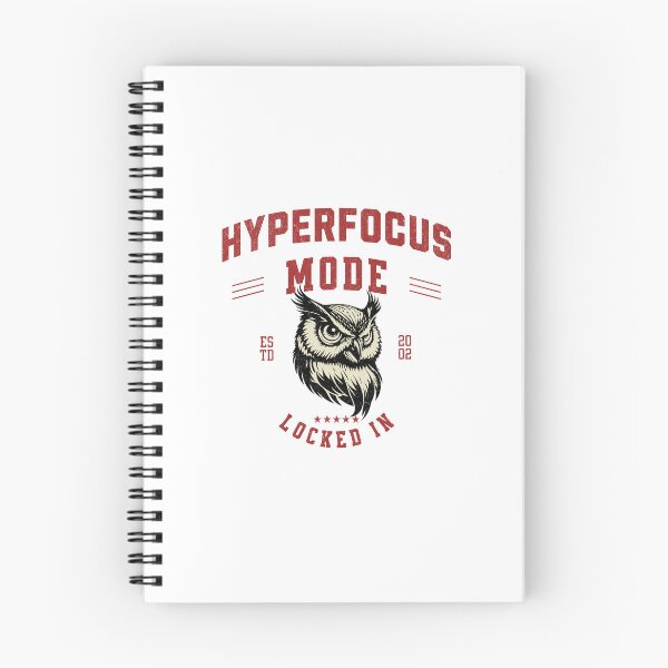 Item preview, Hyperfocus Mode Locked In Owl Varsity T-Shirt designed and sold by lenalenspod.