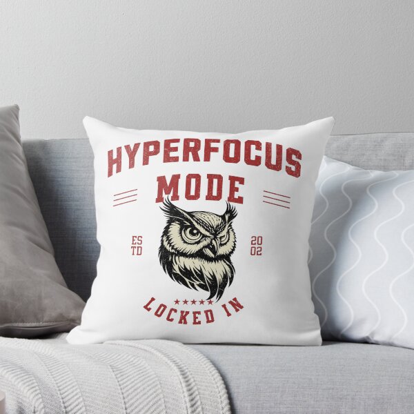 Item preview, Hyperfocus Mode Locked In Owl Varsity T-Shirt designed and sold by lenalenspod.