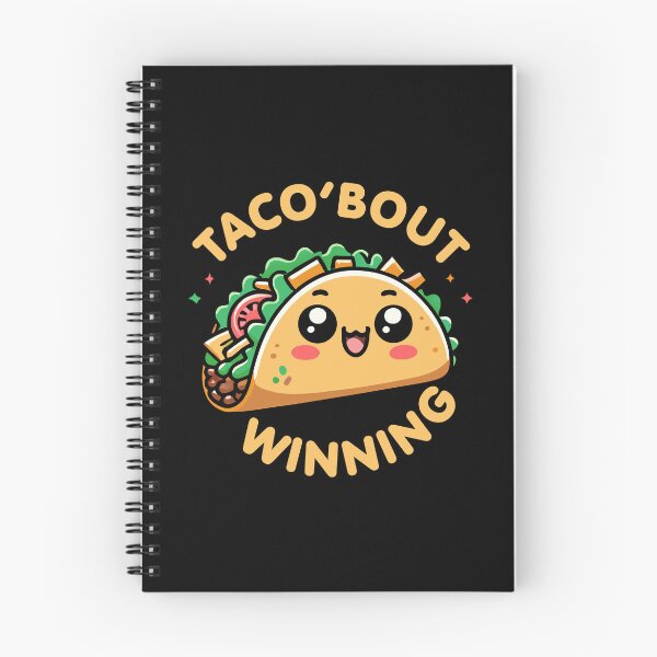 Item preview, Kawaii Chibi Taco 'bout Winning Funny Food Pun designed and sold by Karma Design.