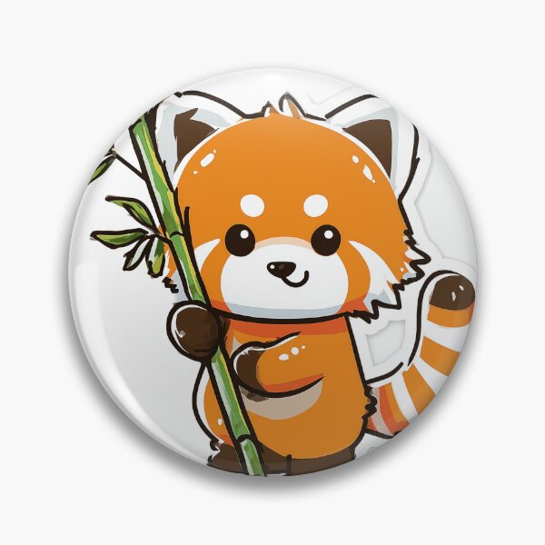 Item preview, Red Panda Bamboo Cute Kawaii Fluffy designed and sold by StickerMan17.