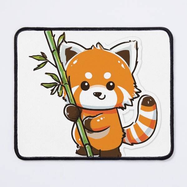 Item preview, Red Panda Bamboo Cute Kawaii Fluffy designed and sold by StickerMan17.