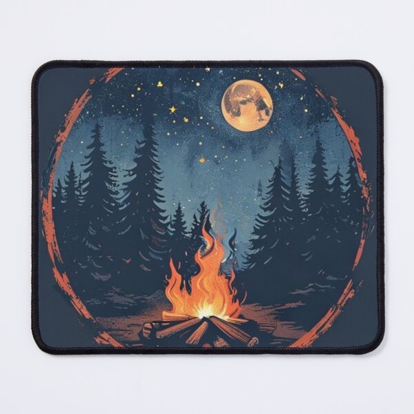 Item preview, Campfire Under The Stars Vintage Camping Design designed and sold by JAEStudio.