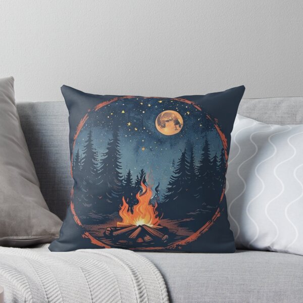 Item preview, Campfire Under The Stars Vintage Camping Design designed and sold by JAEStudio.