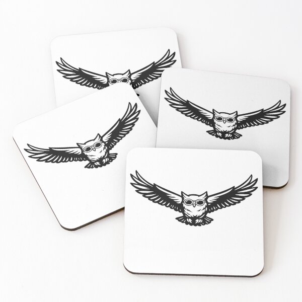 Item preview, Flying Owl Sticker | Cool Owl With Sunglasses | Majestic Bird Art designed and sold by Gremlin Hours.