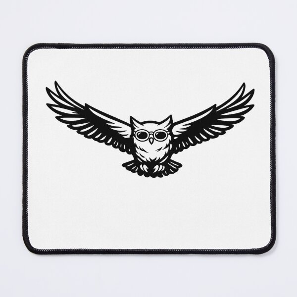 Item preview, Flying Owl Sticker | Cool Owl With Sunglasses | Majestic Bird Art designed and sold by Gremlin Hours.