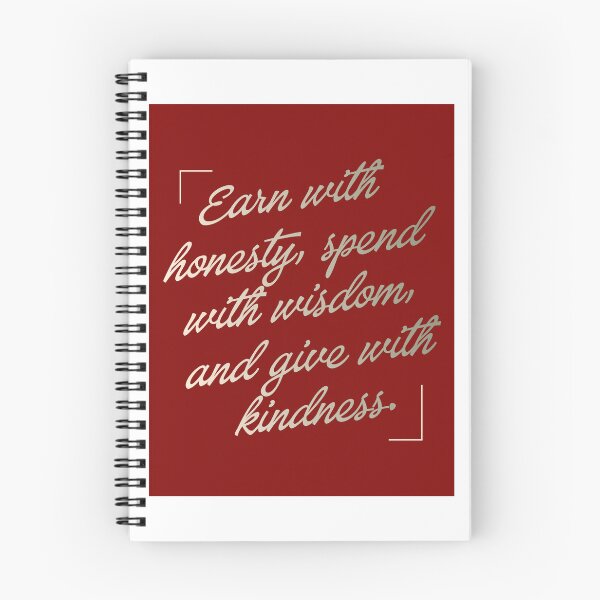 Item preview, Earn with Honesty, Spend with Wisdom, Give with Kindness – Inspirational Quote Wall Art | Minimalist Financial Wisdom Print | Motivational Home & Office Decor designed and sold by StyleForge Apparel.