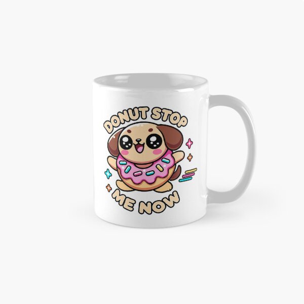 Item preview, Kawaii Chibi Donut Stop Me Now funny Food Pun designed and sold by Karma Design.