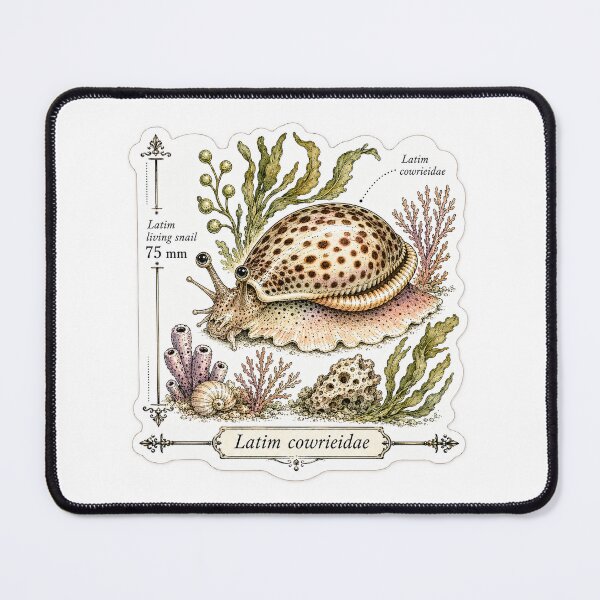 Item preview, Cute Vintage Cowrie Shell Sticker - Scientific Beach Plate designed and sold by PND7777.