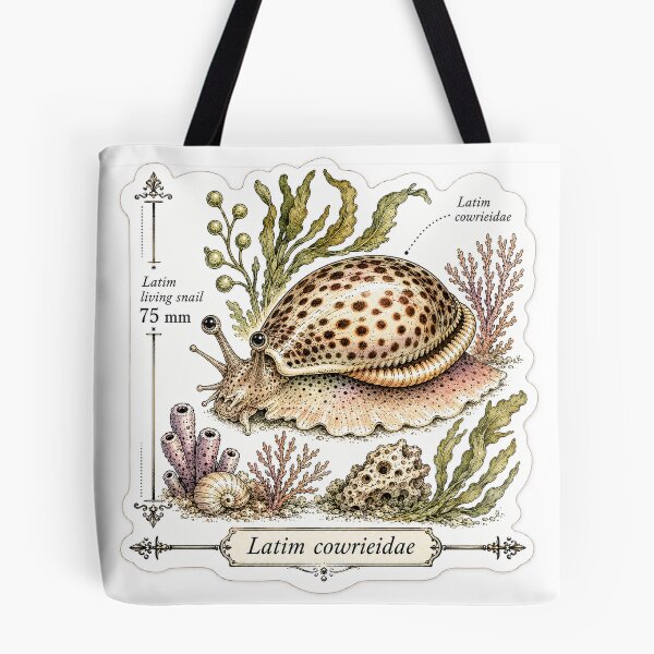 Item preview, Cute Vintage Cowrie Shell Sticker - Scientific Beach Plate designed and sold by PND7777.