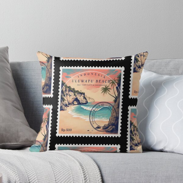 Item preview, Uluwatu Beach Bali Surf Cliff Cave Stamp Sticker designed and sold by stickercuffs.