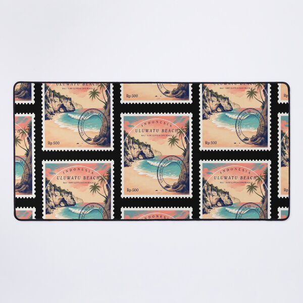 Item preview, Uluwatu Beach Bali Surf Cliff Cave Stamp Sticker designed and sold by stickercuffs.