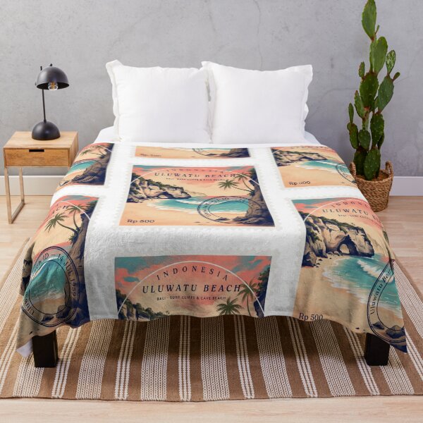 Item preview, Uluwatu Beach Bali Surf Cliff Cave Stamp Sticker designed and sold by stickercuffs.