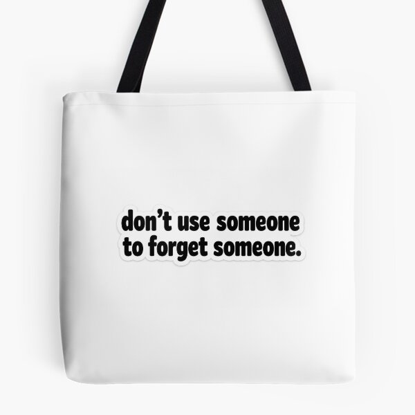 Item preview, Don't Use Someone to Forget Someone Sticker | Meaningful Relationship Quote | Minimal Typography designed and sold by Doodlynx.