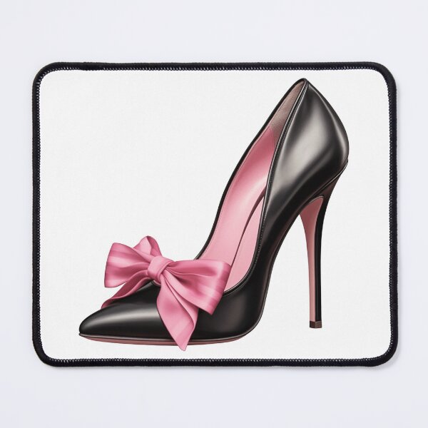 Item preview, Coquette Pink Bow High Heel Cute Girly Feminine Fashion designed and sold by sunnivamla.