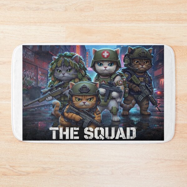 Item preview, The Squad - Tactical Cats Team 04 Cyberpunk Military designed and sold by OneShot Labs.