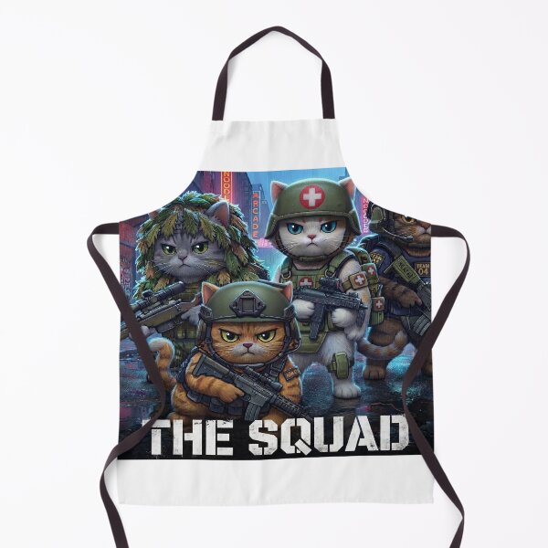Item preview, The Squad - Tactical Cats Team 04 Cyberpunk Military designed and sold by OneShot Labs.