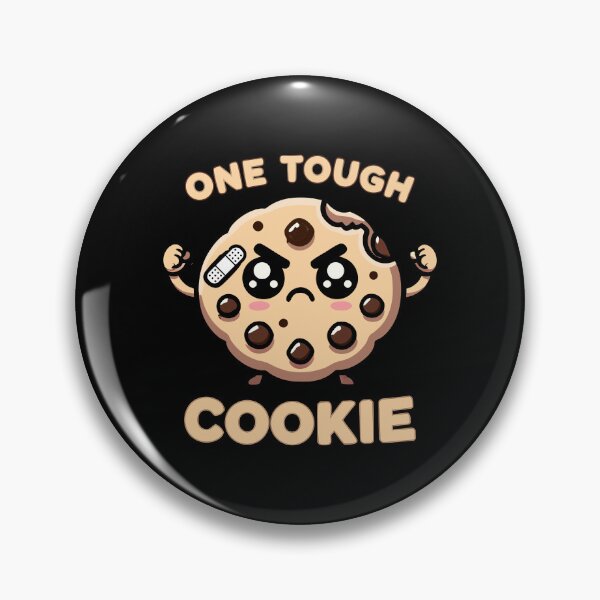 Item preview, Kawaii Chibi Cookie One Tough Cookie Fun Food Pun designed and sold by Karma Design.