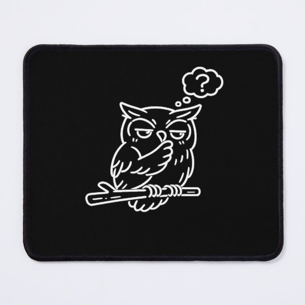 Item preview, Thinking Owl Sticker | Wise Owl Cartoon | Cute Smart Owl Gift designed and sold by Gremlin Hours.