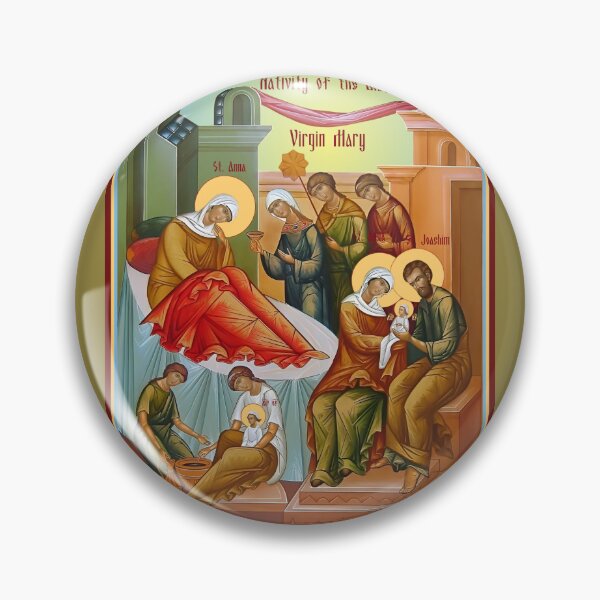 Item preview, Icon of the Nativity of the Blessed Virgin Mary, Nativity of the Theotokos designed and sold by orthodox-icon.