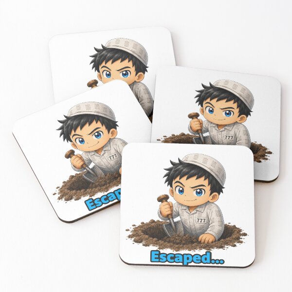 Item preview, Escaped Prisoner Digging Tunnel Funny Chibi Prison Break Art designed and sold by ArtisticDesignsbyLinda.