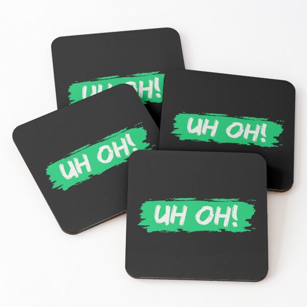 Item preview, Uh Oh Bold Typography Design | Funny Retro Expression | Cute Minimal Quote Gift Green designed and sold by OhUTees.