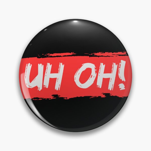 Item preview, Uh Oh Bold Typography Design | Funny Retro Expression | Cute Minimal Quote Gift Red designed and sold by OhUTees.