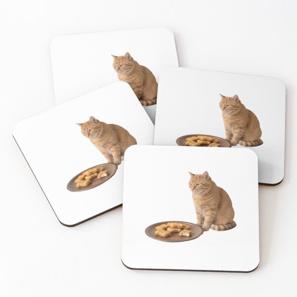 Item preview, Cat chicken nuggets food meme memes funny cute kawaii  designed and sold by CheeseBlueprint.