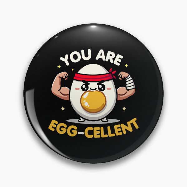 Item preview, Kawaii Chibi Egg You're Egg-cellent Funny Food Pun designed and sold by Karma Design.