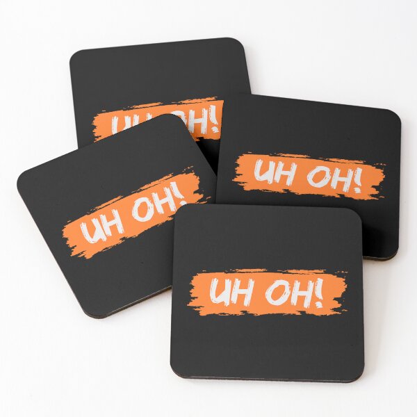 Item preview, Uh Oh Bold Typography Design | Funny Retro Expression | Cute Minimal Quote Gift Orange designed and sold by OhUTees.
