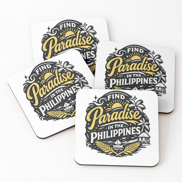 Item preview, Find Paradise in the Philippines – Vintage Tropical Travel Typography T-Shirt designed and sold by D.Shop.