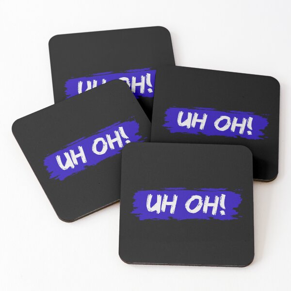 Item preview, Uh Oh Bold Typography Design | Funny Retro Expression | Cute Minimal Quote Gift Dark Blue designed and sold by OhUTees.