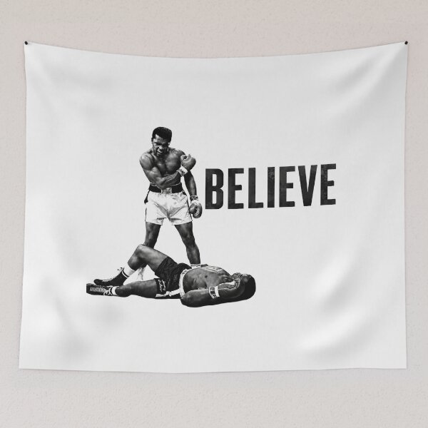 Item preview, Muhammad Ali Inspirational Boxing art - BELIEVE designed and sold by ARbyCharlie.