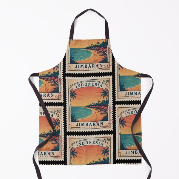 Item preview, Jimbaran Bali Golden Bay Sunset Stamp Sticker designed and sold by stickercuffs.