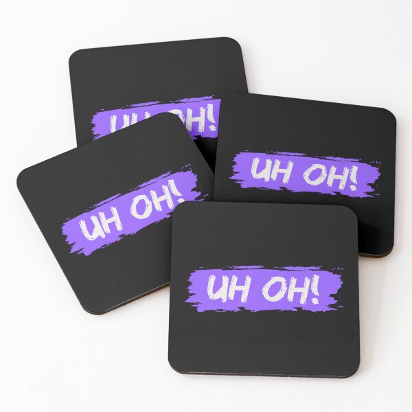 Item preview, Uh Oh Bold Typography Design | Funny Retro Expression | Cute Minimal Quote Gift Purple designed and sold by OhUTees.