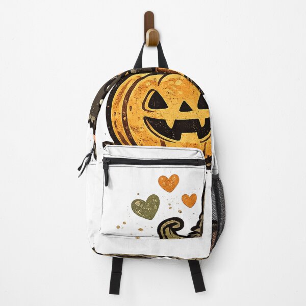 Item preview, Cute Black Cat Hugging Jack O' Lantern Pumpkin | Kawaii Halloween Kitty designed and sold by Ghostly Cats.