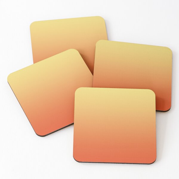 Item preview, Cool Sunset Aura Gradient in Bright Yellow and Vibrant Peachy Sunset Red Color designed and sold by Kodexstore.