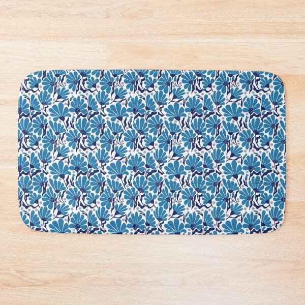 Item preview, Blue Scandinavian Floral Seamless Pattern Background Design designed and sold by Onulodesign.